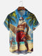 Men's Christmas Funny Graphic Short Sleeve Hawaiian Shirt